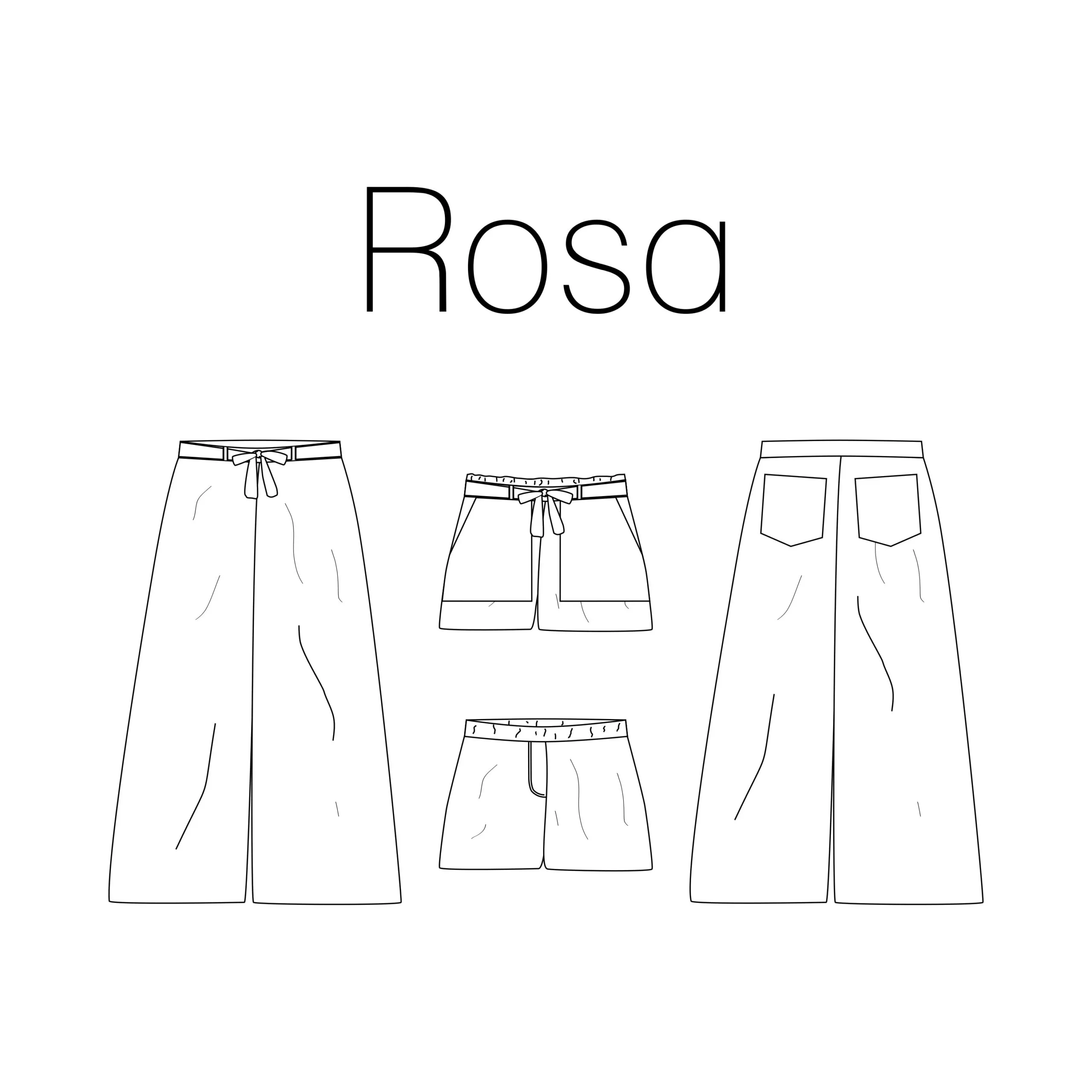 Patroon broek en short (kinderen maat 86 - 164) - 'Rosa' van Iris May